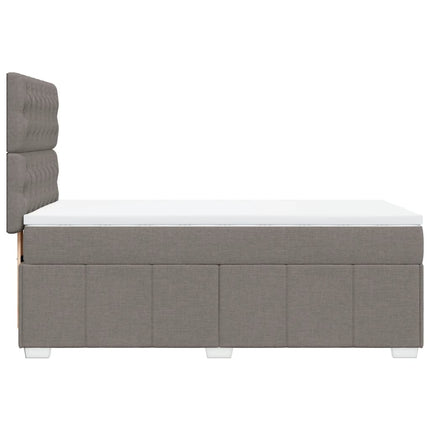 Giroletto a Molle con Materasso Tortora 90x190 cm in Tessuto