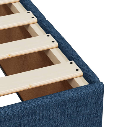 Giroletto a Molle con Materasso Blu 90x190 cm in Tessuto