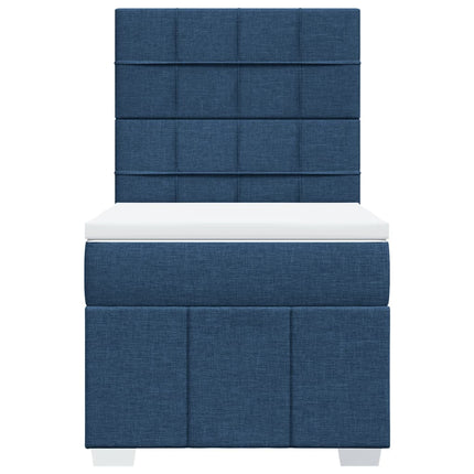 Giroletto a Molle con Materasso Blu 90x200 cm inTessuto