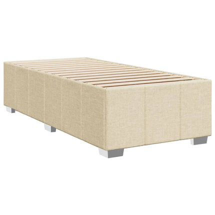 Giroletto a Molle con Materasso Crema 100x200 cm in Tessuto