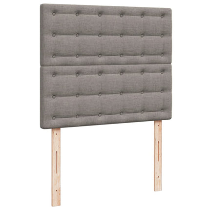 Giroletto a Molle con Materasso Tortora 120x190 cm in Tessuto
