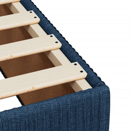 Giroletto a Molle con Materasso Blu 90x190 cm in Tessuto