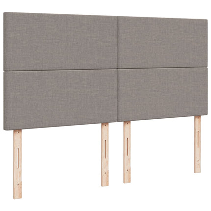 Giroletto a Molle con Materasso Tortora 180x200 cm in Tessuto