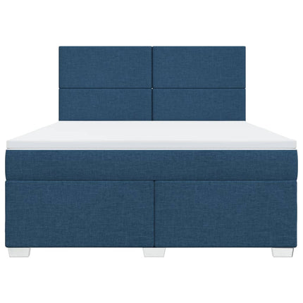 Giroletto a Molle con Materasso Blu 180x200 cm in Tessuto