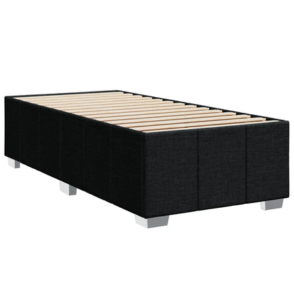 Giroletto a Molle con Materasso Nero 100x200 cm in Tessuto
