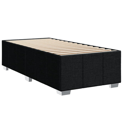 Giroletto a Molle con Materasso Nero 100x200 cm in Tessuto