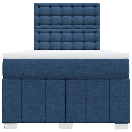 Giroletto a Molle con Materasso Blu 120x190 cm in Tessuto