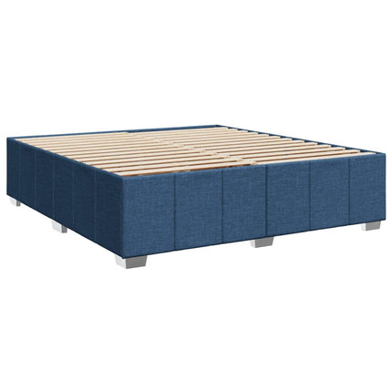 Giroletto a Molle con Materasso Blu 180x200 cm in Tessuto