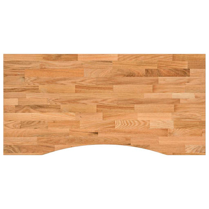 Piano Scrivania Marrone Chiaro 100x50x2,5 cm in Rovere Massello