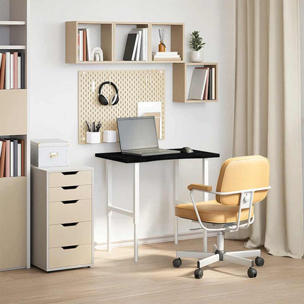 Piano Scrivania Marrone Scuro 80x50x2,5 cm in Rovere Massello