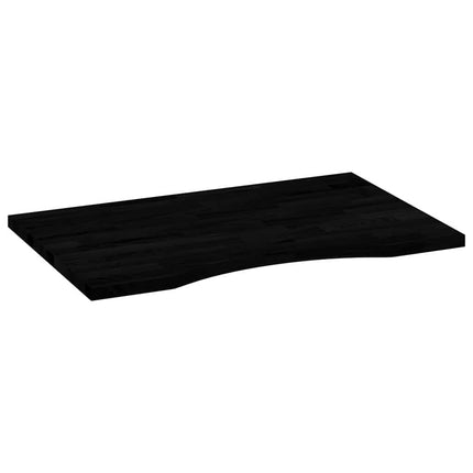 Piano Scrivania Marrone Scuro 80x50x2,5 cm in Rovere Massello
