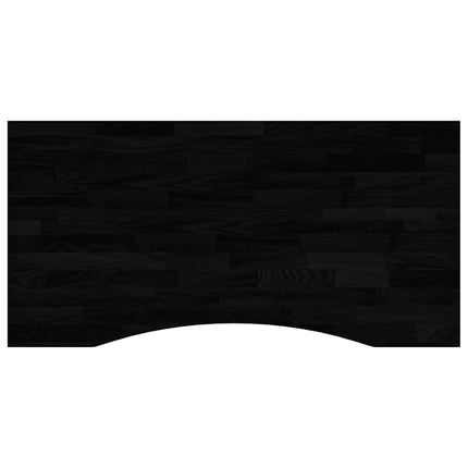 Piano Scrivania Marrone Scuro 100x50x2,5 cm in Rovere Massello