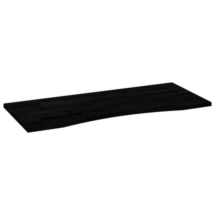 Piano Scrivania Marrone Scuro 120x60x2,5 cm in Rovere Massello