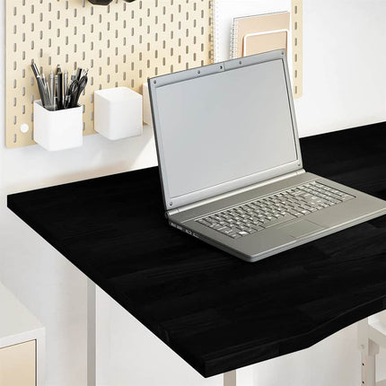 Piano Scrivania Marrone Scuro 100x80x2,5 cm in Rovere Massello