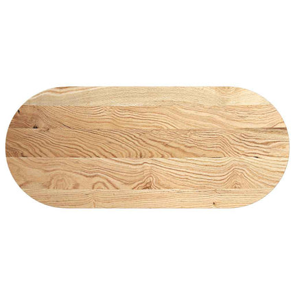 Piano per Tavolo 140x60x2 cm in Rovere Massello Ovale