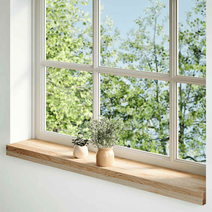 Davanzali 2 pz Non Trattati 90x15x2 cm Legno Massello di Rovere