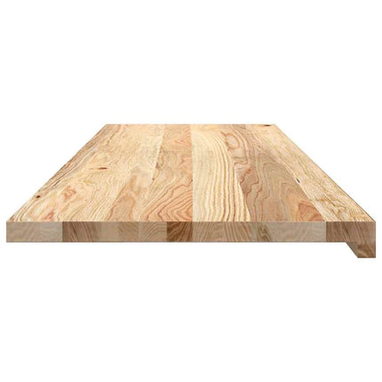 Davanzali 2 pz Non Trattati 120x40x2cm Legno Massello di Rovere