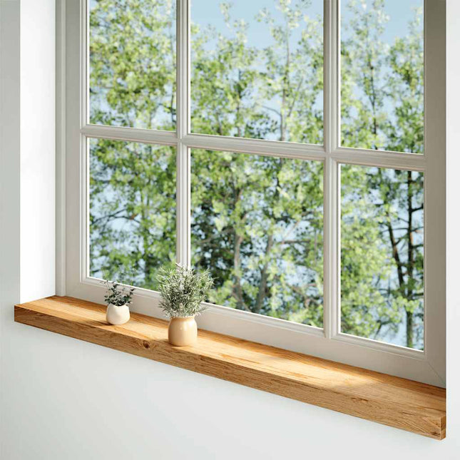Davanzali 2 pz Marrone Chiaro 140x15x2 cm Legno Massello Rovere