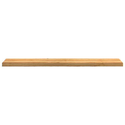 Davanzali 2 pz Marrone Chiaro 140x25x2cm Legno Massello Rovere