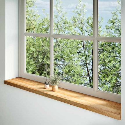 Davanzali 2 pz Marrone Chiaro 160x25x2cm Legno Massello Rovere