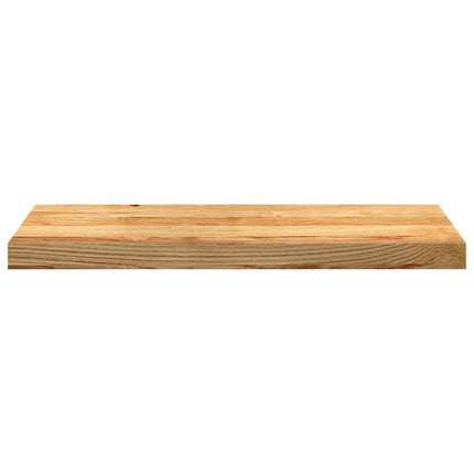 Davanzali 2 pz Marrone Chiaro 70x30x2 cm Legno Massello Rovere