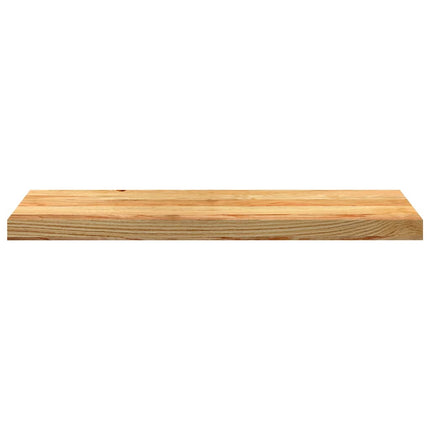 Davanzali 2 pz Marrone Chiaro 80x30x2 cm Legno Massello Rovere