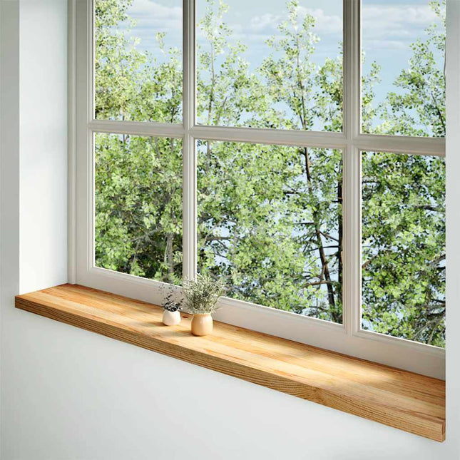 Davanzali 2 pz Marrone Chiaro 160x30x2 cm Legno Massello Rovere