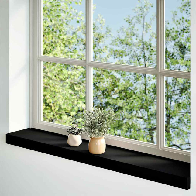 Davanzali 2 pz Marrone Scuro 100x15x2 cm Legno Massello Rovere