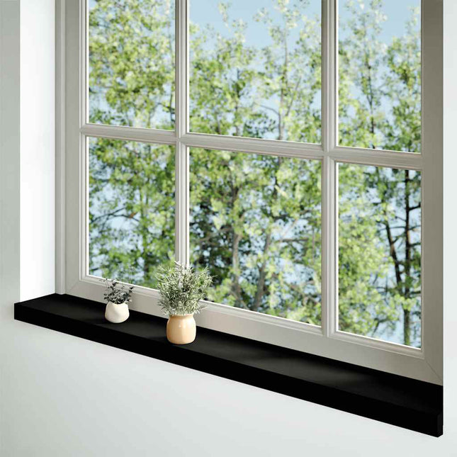 Davanzali 2 pz Marrone Scuro 120x15x2 cm Legno Massello Rovere