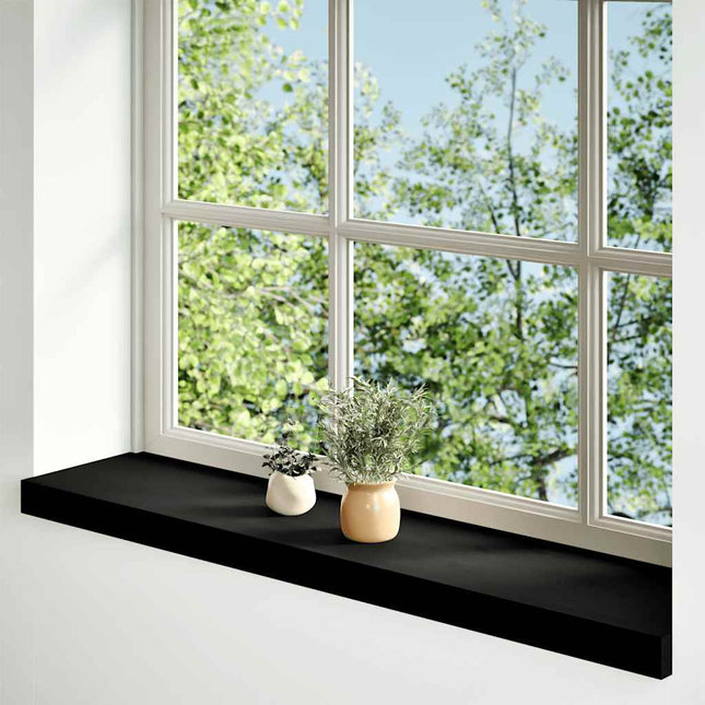 Davanzali 2 pz Marrone Scuro 100x20x2 cm Legno Massello Rovere