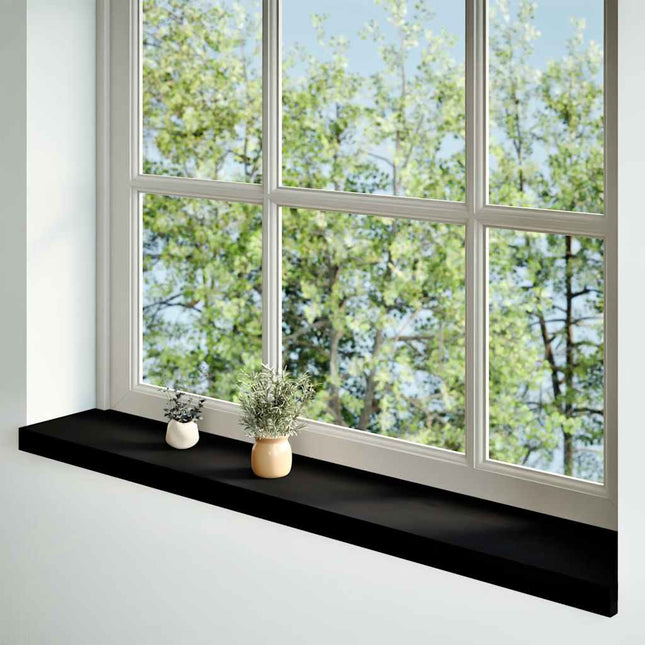 Davanzali 2 pz Marrone Scuro 110x20x2 cm Legno Massello Rovere