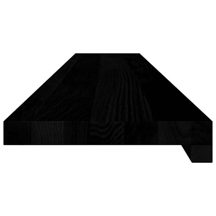 Davanzali 2 pz Marrone Scuro 110x20x2 cm Legno Massello Rovere