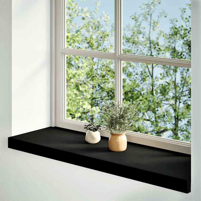 Davanzali 2 pz Marrone Scuro 80x25x2 cm Legno Massello Rovere