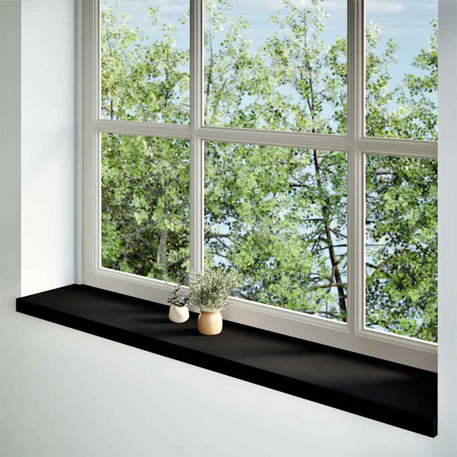Davanzali 2 pz Marrone Scuro 140x25x2 cm Legno Massello Rovere