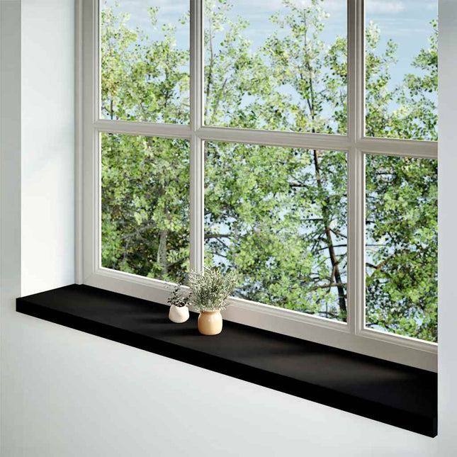 Davanzali 2 pz Marrone Scuro 140x30x2 cm Legno Massello Rovere