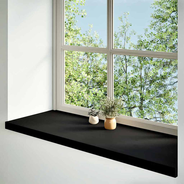Davanzali 2 pz Marrone Scuro 110x40x2 cm Legno Massello Rovere