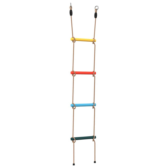 Scala di Corda per Bambini con 4 Pioli Multicolore