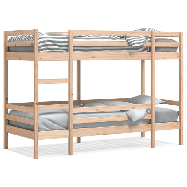 Letto a Castello senza Materasso 90x190 cm Legno di Pino