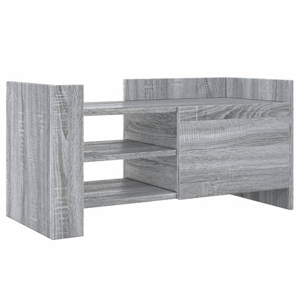Mobile Porta TV Grigio Sonoma 80x35x40 cm in Legno Multistrato