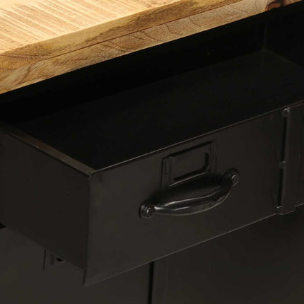 Credenza 55x30x71 cm in Legno Massello di Mango