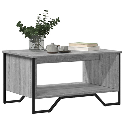 Tavolino da Salotto Grigio Sonoma 75x51x40 cm Legno Multistrato