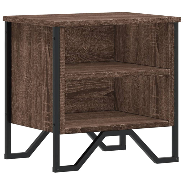 Comodino Rovere Marrone 40x30x40 cm in Truciolato