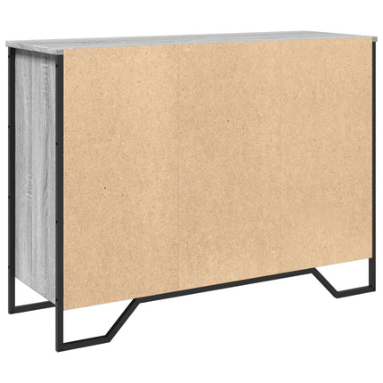 Credenza Grigio Sonoma 101x35,5x74,5 cm in Legno Multistrato