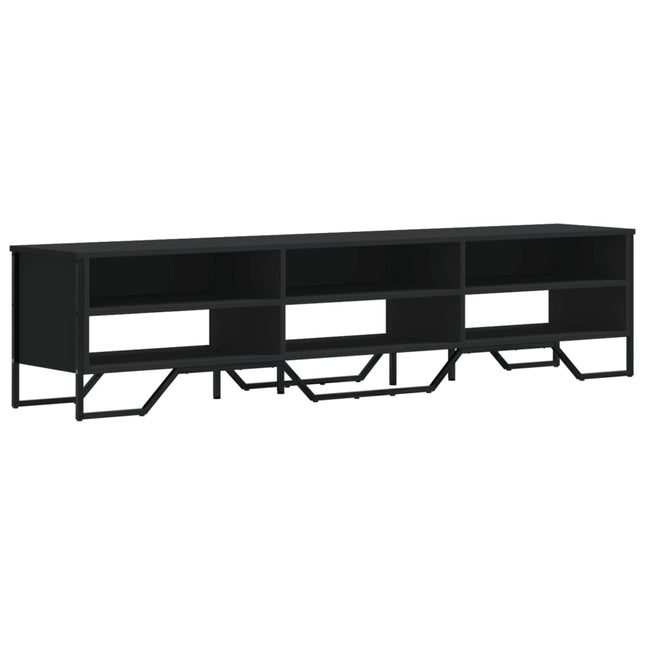 Mobile Porta TV Nero 180x34x41 cm in Legno Multistrato