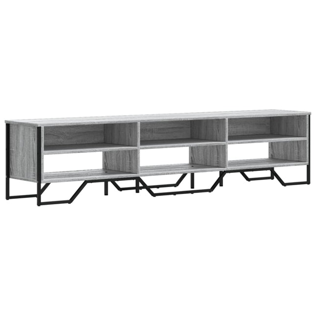 Mobile Porta TV Grigio Sonoma 180x34x41cm in Legno Multistrato