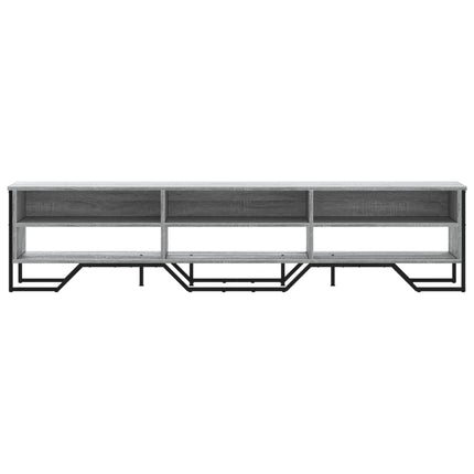 Mobile Porta TV Grigio Sonoma 180x34x41cm in Legno Multistrato