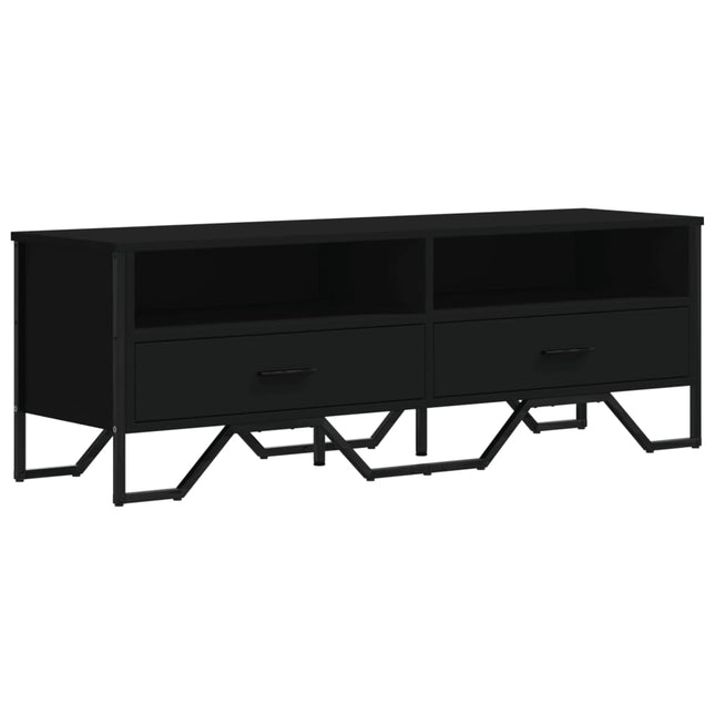 Mobile Porta TV Nero 122x34x41 cm in Legno Multistrato