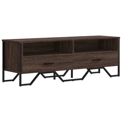 Mobile Porta TV Rovere Marrone 122x34x41cm in Legno Multistrato