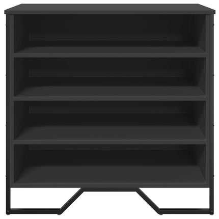 Scarpiera Nera 80x38x78 cm in Truciolato