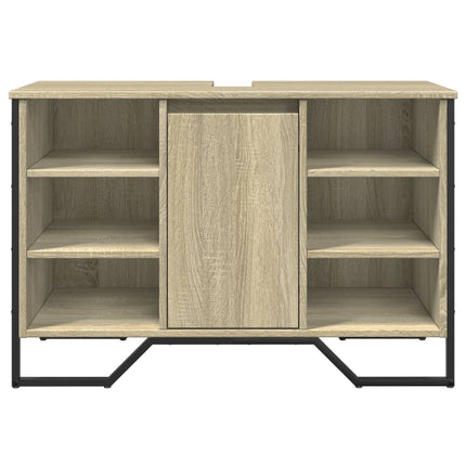 Mobile Lavabo Bagno Rovere Sonoma 91x35x60 cm in Truciolato